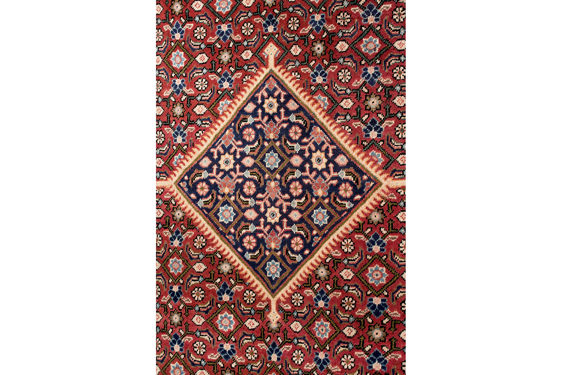 Large Hand Knotted Persian Mahal Rug